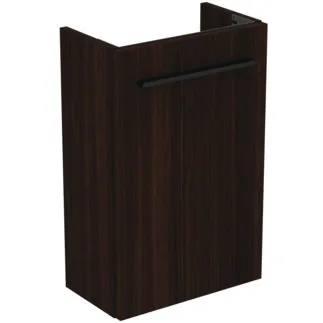 IDEAL STANDARD I.LIFE S - Toaletní stolek 354x202x555 mm v barvě kávový dub, 1 dvířka - SoftClosing, Úspora místa, Předmontováno, Dřevo z udržitelných zdrojů #T5302NW - Kávový dub