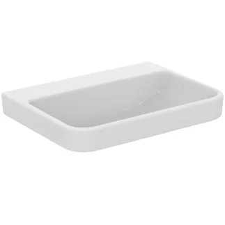 IDEAL STANDARD I.LIFE B - Umyvadlo 650x480x180 mm v bílém lesku, bez otvoru pro baterii, bez přepadu #T533801 - Bílá (Alpine)