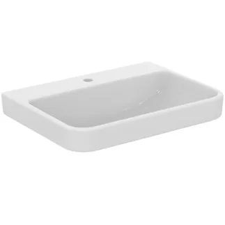 IDEAL STANDARD I.LIFE B - Umyvadlo 650x480x180 mm, bílé lesklé, 1 otvor pro baterii, bez přepadu - SmartGuard+ #T5342HY - White (SmartGuard)