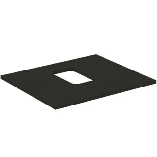 IDEAL STANDARD I.LIFE B - Umyvadlová deska 602x507x16 mm v matné karbonově šedé barvě - Dřevo z udržitelných zdrojů #T5409NV - karbonově šedá