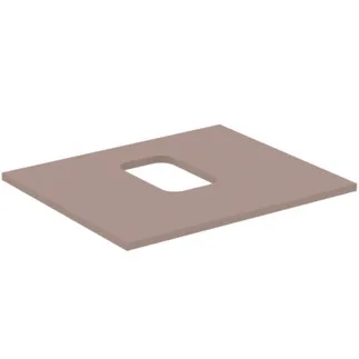 IDEAL STANDARD I.LIFE B - Umyvadlová deska 602x507x16 mm v béžové matné barvě - Dřevo z udržitelných zdrojů #T5409NH - Greige
