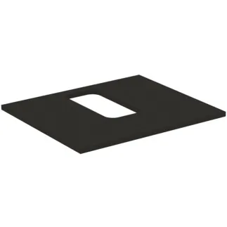 IDEAL STANDARD I.LIFE B - Umyvadlová deska 602x507x16 mm v matné karbonově šedé barvě - Dřevo z udržitelných zdrojů #T5413NV - karbonově šedá