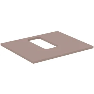 IDEAL STANDARD I.LIFE B - Umyvadlová deska 602x507x16 mm v béžové matné barvě - Dřevo z udržitelných zdrojů #T5413NH - Greige