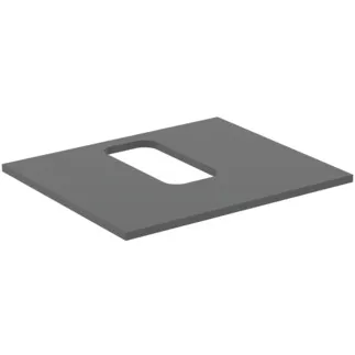 IDEAL STANDARD I.LIFE B - Umyvadlová deska 602x507x16 mm v béžové matné barvě - Dřevo z udržitelných zdrojů #T5413NG - křemen šedý