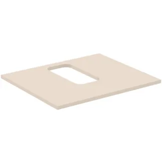 IDEAL STANDARD I.LIFE B - Umyvadlová deska 602x507x16 mm v pískově béžové matné barvě - Dřevo z udržitelných zdrojů #T5413NF - Pískově béžová barva