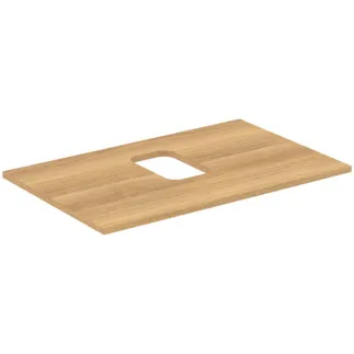 IDEAL STANDARD I.LIFE B - Umyvadlová deska 802x507x16 mm v barvě dub Hamilton - Dřevo z udržitelných zdrojů #T5410NX - Přírodní dub