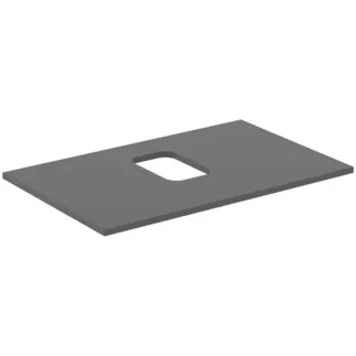 IDEAL STANDARD I.LIFE B - Umyvadlová deska 802x507x16 mm v béžové matné barvě - Dřevo z udržitelných zdrojů #T5410NG - křemenná šedá barva