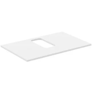 IDEAL STANDARD I.LIFE B - Umyvadlová deska 802x507x16 mm v bílé barvě - Dřevo z udržitelných zdrojů #T5414DU - Bílá