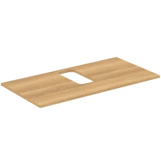 IDEAL STANDARD I.LIFE B - Umyvadlová deska 1002x507x16 mm v barvě dub Hamilton - Dřevo z udržitelných zdrojů #T5415NX - Přírodní dub