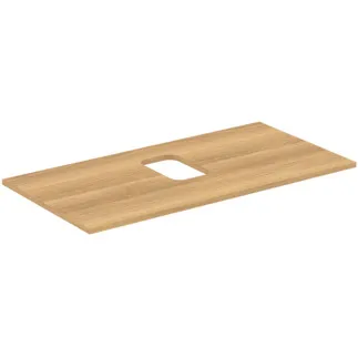 IDEAL STANDARD I.LIFE B - Umyvadlová deska 1002x507x16 mm v barvě dub Hamilton - Dřevo z udržitelných zdrojů #T5411NX - Přírodní dub