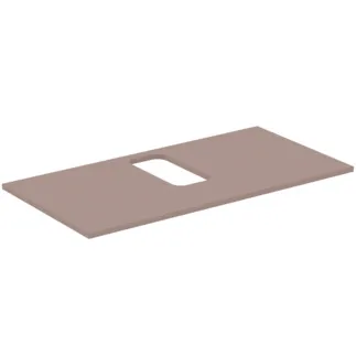 IDEAL STANDARD I.LIFE B - Umyvadlová deska 1002x507x16 mm v béžové matné barvě - Dřevo z udržitelných zdrojů #T5415NH - Greige