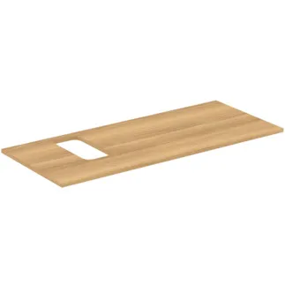 IDEAL STANDARD I.LIFE B - Umyvadlová deska 1202x507x16 mm v barvě dub Hamilton - Dřevo z udržitelných zdrojů #T5458NX - Přírodní dub