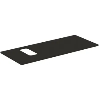 IDEAL STANDARD I.LIFE B - Umyvadlová deska 1202x507x16 mm v uhlíkově šedé matné barvě - Dřevo z udržitelných zdrojů #T5458NV - uhlíkově šedá