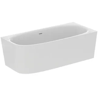 IDEAL STANDARD DEA - Prostorově úsporná vana 1800x800x610 mm v bílé lesklé barvě, bez otvoru pro baterii, s přepadem, bez vyskakovacího odpadu - Odolná proti detergentům, odolná proti světlu #T549101 - Bílá (Alpine)