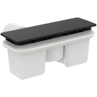 IDEAL STANDARD ULTRAFLAT NEW - Sada odtokových žlabů 215x220x100 mm v černém saténovém provedení #T5447V3 - Black
