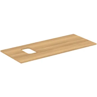 IDEAL STANDARD I.LIFE B - Umyvadlová deska 1202x507x16 mm v barvě dub Hamilton - Dřevo z udržitelných zdrojů #T5457NX - Přírodní dub