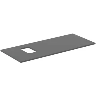 IDEAL STANDARD I.LIFE B - Umyvadlová deska 1202x507x16 mm v béžové matné barvě - Dřevo z udržitelných zdrojů #T5457NG - křemen šedý