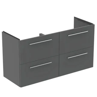 IDEAL STANDARD I.LIFE A - toaletní stolek 1200x440x630 mm v béžové matné barvě, 4 zásuvky - SoftClosing, předmontovaný, dřevo z udržitelných zdrojů #T5513NG - Quartz grey