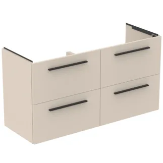 IDEAL STANDARD I.LIFE A - toaletní stolek 1200x440x630 mm v pískově béžové matné barvě, 4 zásuvky - SoftClosing, předmontovaný, dřevo z udržitelných zdrojů #T5513NF - pískově béžová barva