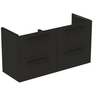 IDEAL STANDARD I.LIFE A - toaletní stolek 1200x440x630 mm v matné uhlíkové šedé barvě, 4 zásuvky - SoftClosing, předmontovaný, dřevo z udržitelných zdrojů #T5513NV - uhlíkově šedá
