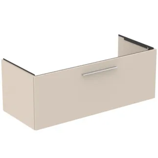 IDEAL STANDARD I.LIFE B - Toaletní stolek 1200x505x440 mm v pískově béžové matné barvě, 1 zásuvka - SoftClosing, Předmontováno, Dřevo z udržitelných zdrojů #T5515NF - Pískově béžová barva