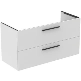IDEAL STANDARD I.LIFE B - Toaletní stolek 1200x505x630 mm v bílé barvě, 2 zásuvky - SoftClosing, Předmontováno, Dřevo z udržitelných zdrojů #T5514DU - Bílá