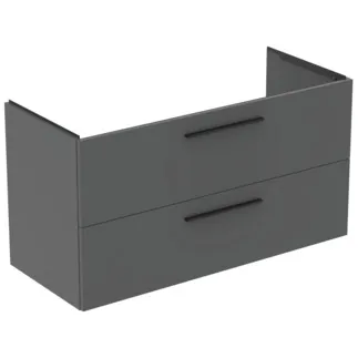 IDEAL STANDARD I.LIFE B - toaletní stolek 1200x505x630 mm v béžové matné barvě, 2 zásuvky - SoftClosing, předmontovaný, dřevo z udržitelných zdrojů #T5514NG - Quartz grey