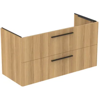 IDEAL STANDARD I.LIFE B - Toaletní stolek 1200x505x630 mm v dubu Hamilton, 2 zásuvky - SoftClosing, Předmontováno, Dřevo z udržitelných zdrojů #T5514NX - Přírodní dub