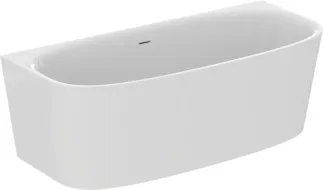 IDEAL STANDARD DEA - Prostorově úsporná vana 1800x805x610 mm v bílé lesklé barvě, bez otvoru pro baterii, s přepadem, bez výsuvného odpadu - Odolná proti detergentům, odolná proti světlu #T994001 - Bílá (Alpine)