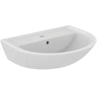 IDEAL STANDARD EUROVIT - Umyvadlo 600x470x175 mm v bílém lesku, 1 otvor pro baterii, s přepadem #W332301 - Bílá (Alpine)