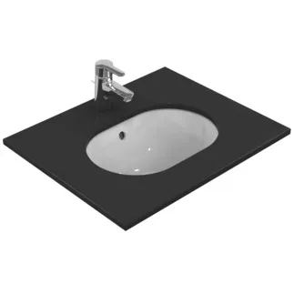 IDEAL STANDARD CONNECT - Podumyvadlo 480x350x175 mm v bílém lesku, bez otvoru pro baterii, s přepadem - prostorově úsporné umyvadlo #E504601 - Bílá (Alpine)
