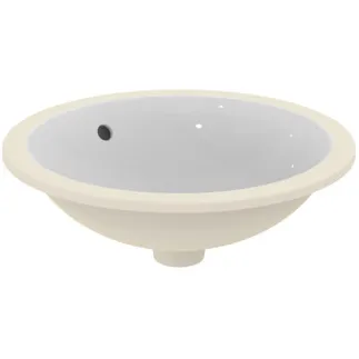 IDEAL STANDARD CONNECT - Podumyvadlo 480x480x175 mm v bílém lesku, bez otvoru pro baterii, s přepadem #E505401 - Bílá (Alpine)