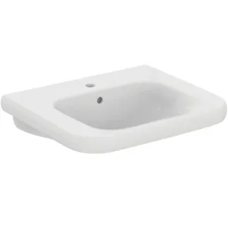 IDEAL STANDARD CONTOUR 21 - Umyvadlo 650x555x175 mm v bílém lesku, 1 otvor pro baterii, s přepadem #V216801 - Bílá (Alpine)