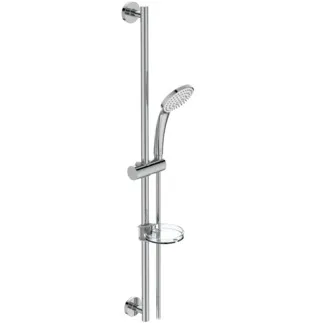 IDEAL STANDARD IDEALRAIN - Sprchová kombinace se sprchovou tyčí 313x903 mm v chromu, 8 l/min (3 bary) - perlátor, omezovač průtoku, široká sprcha #B9414AA - chrom