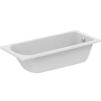 IDEAL STANDARD HOTLINE - Vana ve tvaru těla 1700x750x465 mm v bílé lesklé barvě, bez otvoru pro baterii, s přepadem, bez výsuvného odpadu - Odolná proti detergentům, odolná proti světlu #K274601 - Bílá (Alpine)