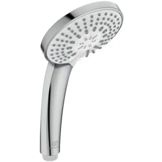 IDEAL STANDARD IDEALRAIN - Multifunkční ruční sprcha 100x245,5 mm, chrom, 8 l/min (3 bary) - Easy-Grip, perlátor, variabilní režimy proudu, WRAS, omezovač průtoku, široká sprcha #B9403AA - chrom