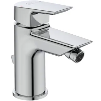 IDEAL STANDARD TESI - Bidetová baterie 50x139x139 mm, svislá vzdálenost od středu výpusti 95 mm, chrom, 8 l/min (3 bary), s výsuvným odpadem - EasyFix, nastavitelná výpusť, EPD, FirmaFlow, povrch SmartShine #A6579AA - chrom