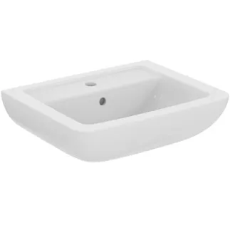 IDEAL STANDARD EUROVIT - Umyvadlo 550x440x185 mm v bílém lesku, 1 otvor pro baterii, s přepadem #K284701 - Bílá (Alpine)
