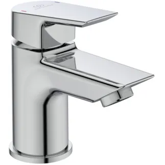IDEAL STANDARD TESI - Umyvadlová baterie 50x129x124 mm, svislá vzdálenost od středu výpusti 83 mm, chrom, 5 l/min (3 bar), bez výsuvného odpadu - EasyFix, perlátor, omezovač průtoku, EPD, FirmaFlow, povrch SmartShine #A6568AA - chrom