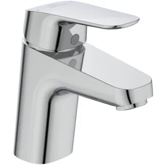 IDEAL STANDARD CERAFLEX - Umyvadlová baterie 47x137x133 mm, svislá vzdálenost od středu výpusti 101 mm, chrom, 3,8 l/min (3 bar), bez výsuvného odpadu - EasyFix, perlátor, technologie Click, EPD, FirmaFlow, povrch SmartShine #B1710AA - chrom
