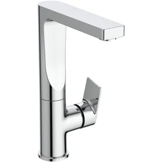 IDEAL STANDARD EDGE - umyvadlová baterie 96x193x248 mm, svislá vzdálenost od středu výpusti 140 mm, chrom, 5 l/min (3 bar), s výsuvným odpadem - EasyFix, perlátor, omezovač průtoku, EPD, FirmaFlow, povrch SmartShine #A7110AA - chrom