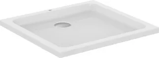 IDEAL STANDARD HOTLINE - Obdélníková sprchová vanička 800x750x80 mm v bílé lesklé barvě, bez výsuvného odpadu - Odolná proti detergentům, odolná proti světlu #K277101 - Bílá (Alpine)