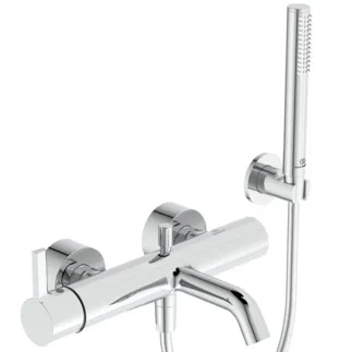 IDEAL STANDARD JOY - Vanová sprchová baterie 306x224 mm, svislá vzdálenost ke středové výpusti 207 mm, chrom, 20,0 l/min (3 bary) - perlátor, skrytý perlátor, technologie click, FirmaFlow, povrch SmartShine #BC787AA - chrom