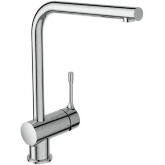 IDEAL STANDARD CERALOOK - Kuchyňská baterie 119x271x348 mm, svislá vzdálenost od středu výtoku 225 mm, chrom, 12 l/min (3 bary) - EasyFix, BlueStart, Click technologie, EPD, FirmaFlow, SmartShine povrch #BC174AA - chrom