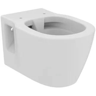 IDEAL STANDARD CONNECT - Závěsný klozet 360x540x335 mm v bílé lesklé barvě, plné splachování CL1 4,5 - 6 l/min, horizontální odtok - CL1, bez okrajů #E817401 - Bílá (Alpine)