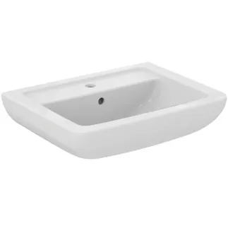 IDEAL STANDARD EUROVIT - Umyvadlo 600x460x190 mm v bílém lesku, 1 otvor pro baterii, s přepadem #V302701 - Bílá (Alpine)