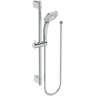 IDEAL STANDARD IDEALRAIN PRO - Sprchová kombinace se sprchovou tyčí 313x605 mm v chromu, 8 l/min (3 bary) - Variabilní režimy proudu, WRAS, omezovač průtoku, široká sprcha #B9834AA - chrom