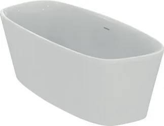 IDEAL STANDARD DEA - Volně stojící vana 1795x795x610 mm v bílé lesklé barvě, bez otvoru pro baterii, s přepadem, bez výsuvného odpadu - odolná proti detergentům, odolná proti světlu #E306701 - bílá (Alpine)