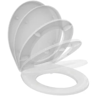 IDEAL STANDARD Sendvičové sedátko 370x440x45 mm v bílém lesku - SoftClosing WC #W303001 - White (Alpine), obrázek 2