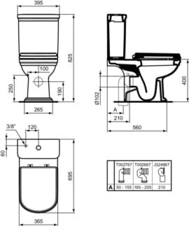IS Calla WC kombi #E222701 - Bílá (Alpine), obrázek 5